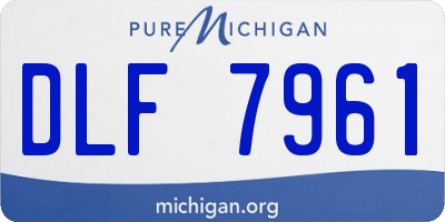 MI license plate DLF7961