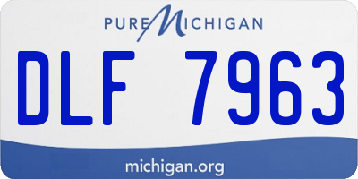 MI license plate DLF7963