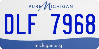 MI license plate DLF7968