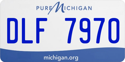 MI license plate DLF7970