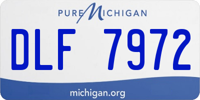 MI license plate DLF7972
