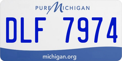 MI license plate DLF7974