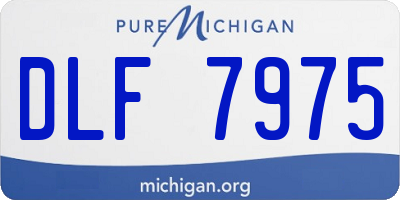 MI license plate DLF7975