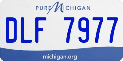 MI license plate DLF7977