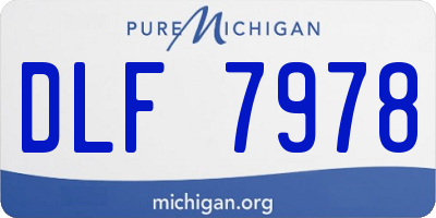 MI license plate DLF7978