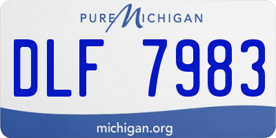 MI license plate DLF7983