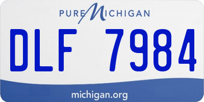 MI license plate DLF7984