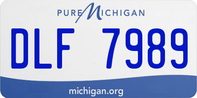 MI license plate DLF7989
