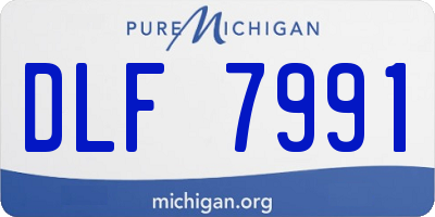 MI license plate DLF7991