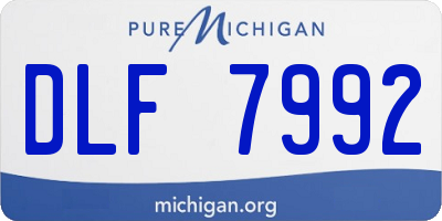 MI license plate DLF7992