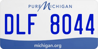 MI license plate DLF8044