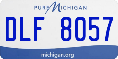 MI license plate DLF8057