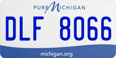 MI license plate DLF8066