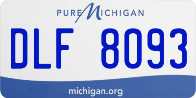 MI license plate DLF8093