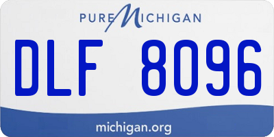 MI license plate DLF8096