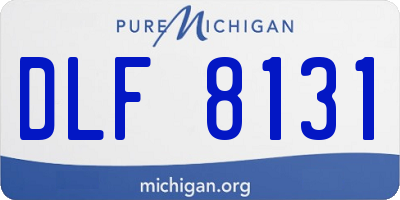 MI license plate DLF8131