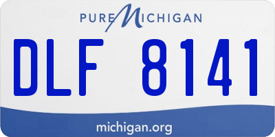 MI license plate DLF8141