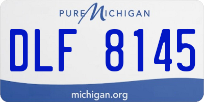 MI license plate DLF8145