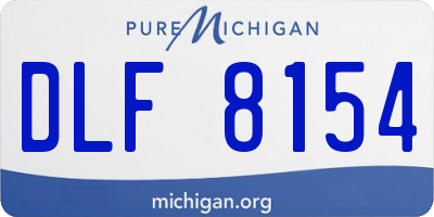 MI license plate DLF8154