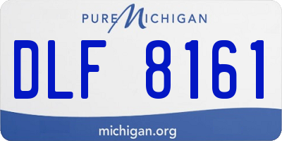 MI license plate DLF8161