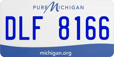 MI license plate DLF8166