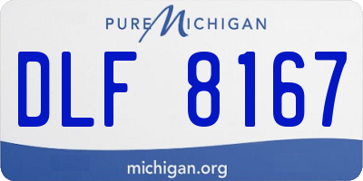 MI license plate DLF8167