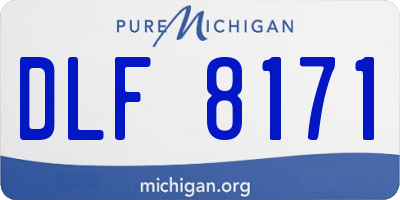 MI license plate DLF8171