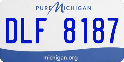 MI license plate DLF8187