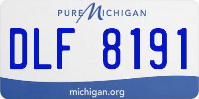 MI license plate DLF8191