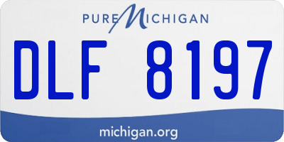 MI license plate DLF8197