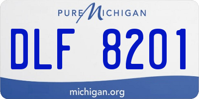 MI license plate DLF8201