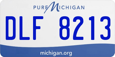 MI license plate DLF8213