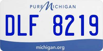 MI license plate DLF8219