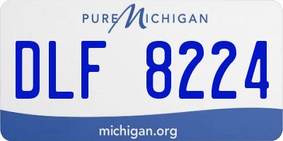 MI license plate DLF8224