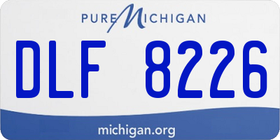 MI license plate DLF8226