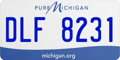 MI license plate DLF8231