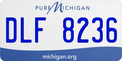 MI license plate DLF8236