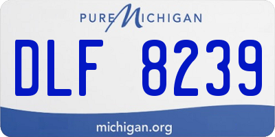 MI license plate DLF8239
