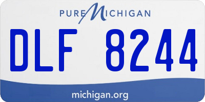 MI license plate DLF8244