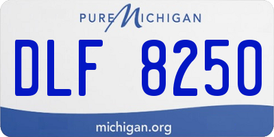 MI license plate DLF8250