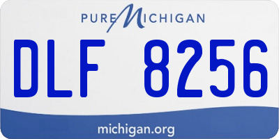 MI license plate DLF8256