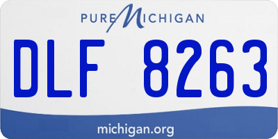 MI license plate DLF8263