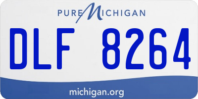 MI license plate DLF8264