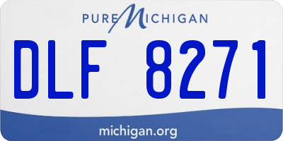 MI license plate DLF8271