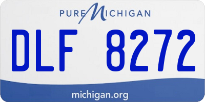MI license plate DLF8272