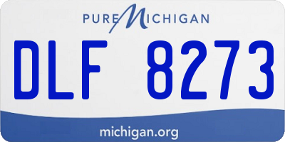 MI license plate DLF8273