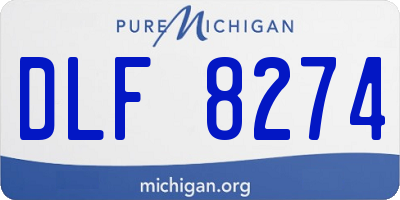 MI license plate DLF8274