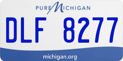 MI license plate DLF8277