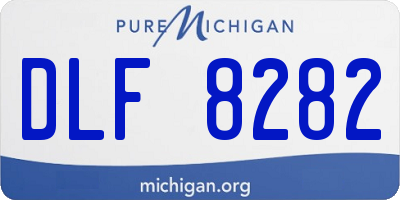 MI license plate DLF8282