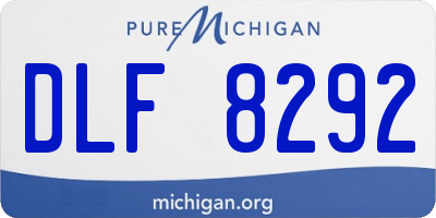 MI license plate DLF8292
